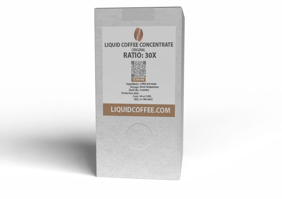 Liquid Coffee Concentrate "Original" – 64 oz Bag-in-Box 30X Ratio